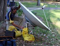 Labor Intensive Satellite Installation